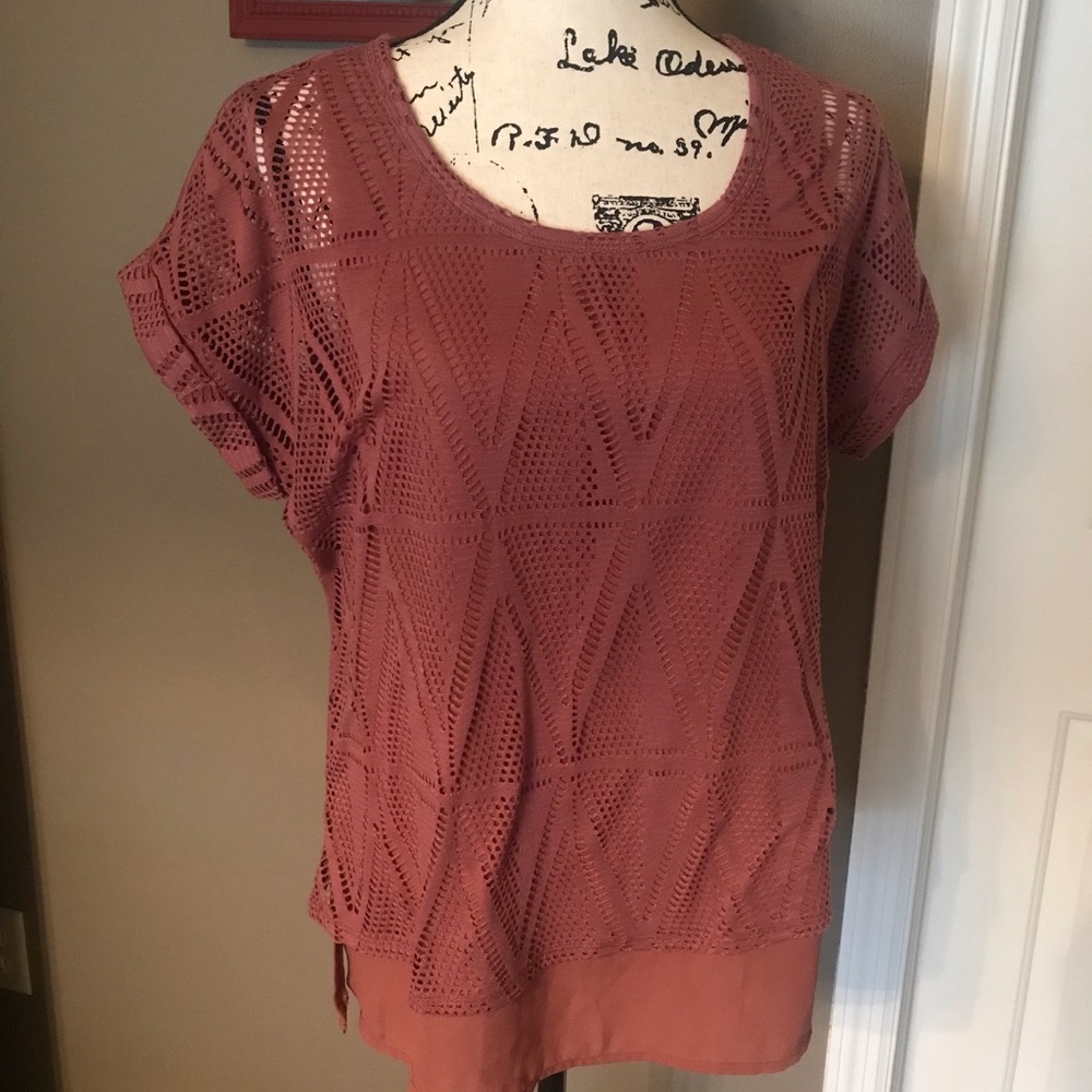 Dark Pink Layered Top Medium